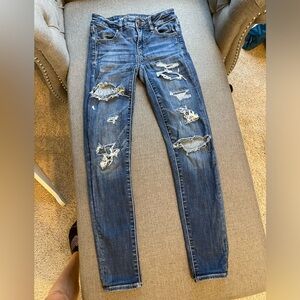 American Eagle Next Level Stretch ripped jegging